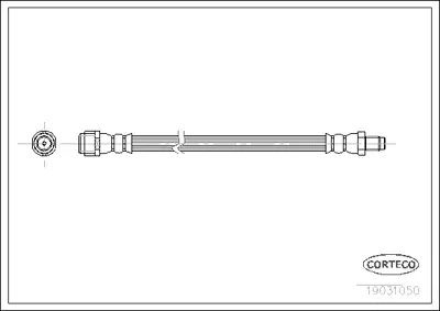 CORTECO 19031050 Fren Hortumu Arka Ml-Class W163 98>05 