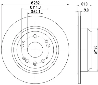 VALEO 496050 Arka Fren Dıskı (Aynası) Duz Honda Cıvıc Sdn H.B Vıı 07-11 Cıvıc Sdn 12-> (260x5) 42510SNAA01 42510SNAA00 42510SNEA00 42510SMGE20 42510TR3A00 42510SZ3900 DP412JAPANPARTS 6104412ASHIKA 42510TR3A01 42510SLJ020