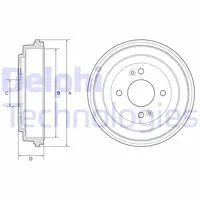 DELPHI BF580 Fren Kampanası  Accent Iıı 1.4/1.5 Verna I10 1.0/1.1/1.2 I20 1.2 Rıo Iı (Jb) 1.4/1.5 11/200 GM 584110X000, GM 584111G000, GM 584110X500, GM K584111G000