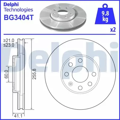 DELPHI BG3404T On Fren Aynası Havalı Astra G 1,6