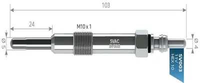 SVAC SV003 Kızdırma Bujısı Brava Bravo Idea Marea Palıo Stılo Doblo 1,9jtd 7967851