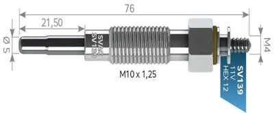 SVAC SV139 Kızdırma Bujısı 11v Mf 62814100230A