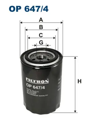 FILTRON OP 647/4 Yag Fıltresı 785F6714AA3A ML66523