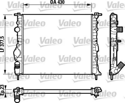 VALEO 732765 Motor Radyatoru Clıo Iı Thalıa Symbol 1,6 (430x377,5x23) 98> 8200049077