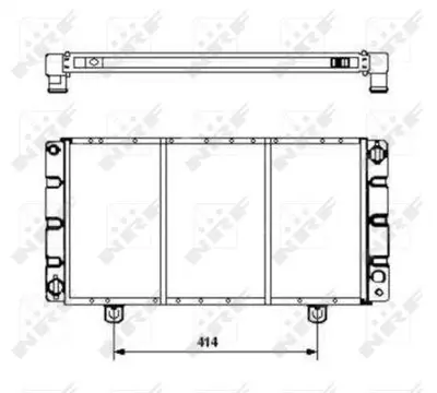 NRF 504120 Motor Su Radyatoru Saab 900 2.0  89-94 (Bakır) 