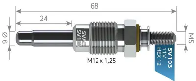 SVAC SV103 Kızdırma Bujısı 11v R9 R11 Dıesel 