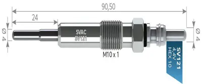 SVAC SV121 Kızdırma Bujısı Megane Iıı Scenıc Iıı 1,9dcı 