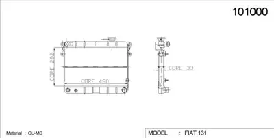 KALE 0109022PA Motor Radyator Sahın 1,3 1,6 Em, (2 Sıra Pa Sıstem) GM 