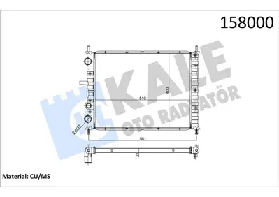 KALE 0128251PA Motor Radyator Bravo Brava 1,9 (1 Sıra Cu+pl Sıstem) GM 