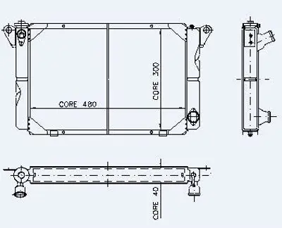 KALE 0501132PF Motor Radyator R12 Toros (2 Sıra Pf) GM 