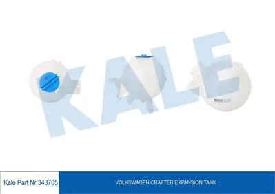 KALE 343705 Radyator Yedek Su Deposu Crafter 06> GM 2E0121407, GM 9065010503, GM 68004910AA, GM A9065010503, GM 3B0121321, GM 95810644700, GM 3B0121321S1, GM 2E0121407S1, GM 2E0121407SK, GM 9065010503SK