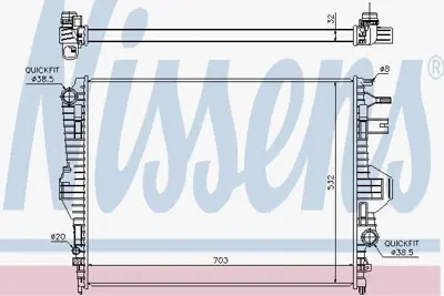 KALE 345865 Motor Su Radyatoru Touareg 4,2 V8 Fsı / Tdı 10> GM 