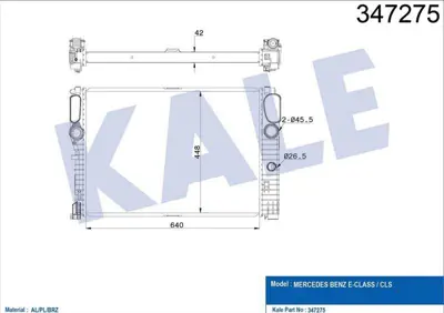 KALE 347275 Motor Su Radyatoru C219 05>10 W211 02>08 S211 03>09 GM 