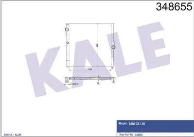 KALE 348655 Motor Radyatoru Bmw  X5 E70  X6 E71 GM 