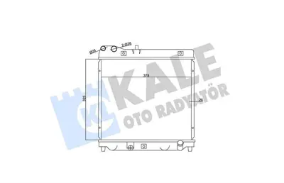 KALE 350000 Motor Su Radyatoru Honda Jazz 2002-2008 Manuel Vıtes (328x378x26) GM 19010PWAG01, GM 19010PWA901, GM 19010PWAQ01, GM DRM40015, GM 1193014, GM 8MK376768331, GM 19010PWAJ51, GM 19010BWGM51, GM 19010PWAE01, GM 19010PWJZ51