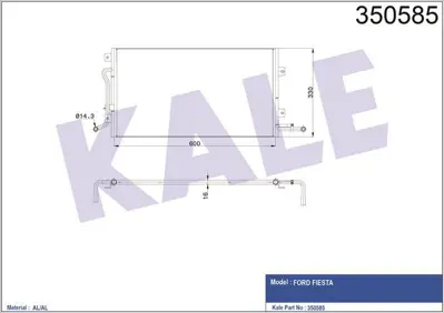 KALE 350585 Klima Radyatörü GM 2S6519710BB