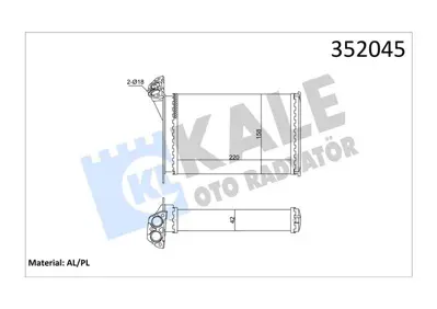 KALE 352045 Kalorıfer Radyatoru Bmw E30 Klimalı GM 