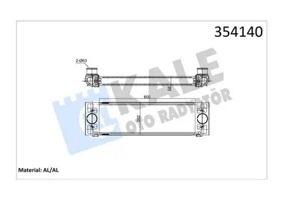 KALE 354140 Turbo Radyatörü GM 8C169L440CA