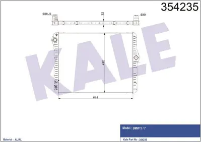 KALE 354235 Su Radyatörü GM 17118669005