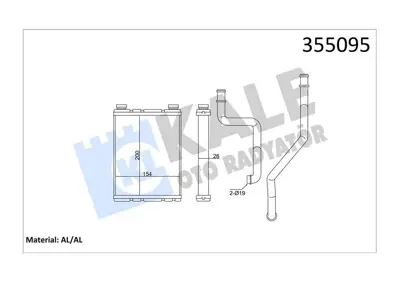 KALE 355095 Kalorıfer Radyatörü GM 271156272R