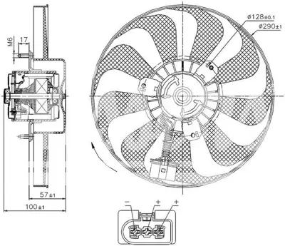 ORIS FVW25300F Fan Motoru ( 150/60w 290mm) Golf Iv 98>06 Bora 99>05 Polo/Classıc 04>08 A3 97>03 Tt 99>06 Cordoba 03 GM 1J0959455, GM 1J0959455B, GM 6E0959455A, GM 1J0959455E, GM 1JO959455, GM 6Q0121201BT, GM 6Q0121201HA, GM 6Q0121253BT, GM 6Q0121253K, GM 6Q0121253