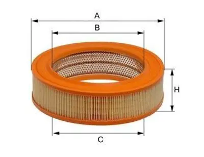 FUJI FH12700 Hava Filitresi W123 79>85 S123 79>85 T1 Bus 601 89>96 (Dızel) GM 5005831, GM 5009064, GM A790X9601AAA, GM A810X9601KA, GM 949504, GM 10940405, GM 10949504, GM A0010949504, GM A0010940405, GM 25062205