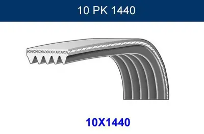 GMB GPK 10PK1440 Kanallı Kayıs Renault GM 20712530, GM V1091104, GM V1090940, GM 7420846324, GM 5010437219, GM 21030305, GM 20440066, GM 20846324, GM 7420712530, GM 7421030305