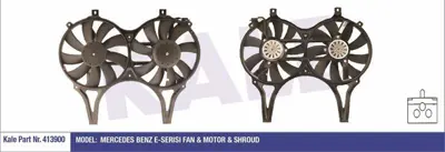 KALE 413900 Fan Motoru E-Class W210 95>00 S210 96>03 GM 