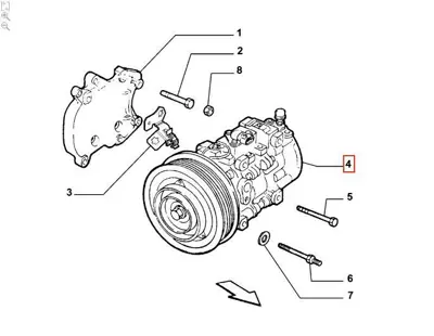 OPAR 50547718 Klima Kompresoru Alfa Romeo Gıulıetta 10>20 GM 50547718