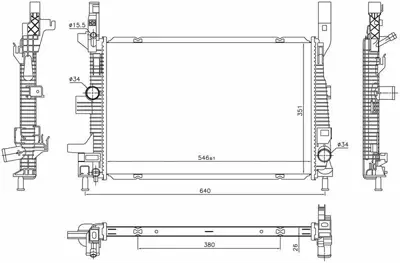 ORIS BFR902026 Motor Radyatoru Focus 1.5 Tdcı GM 