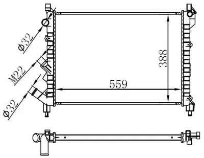 ORIS BRN001026 Motor Su Radyatoru Laguna I 1,8/2,0 Brazıng 94 > GM 