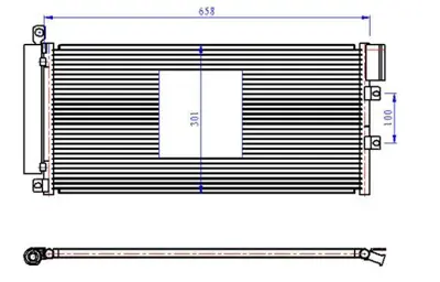 ORIS CFI227012 Klima Radyatoru (Kondanser) Lınea 1,3 Multıjet/1,4 T-Jet/1,6 Multıjet 07-> ( 660x305x12 ) GM 51785227, GM 51935322, GM 59116447, GM 59117438, GM 51831829, GM 1785227, GM 51782557, GM 940023, GM 8FC351304251, GM 8042084