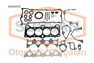 SUPSAN S0080079 Motor Takım Conta Komple Accent 1,5 Benzınlı 1994 2000 GM 2091022S11, GM 2091022N10, GM 2091022P10, GM 2091022S10, GM 2091022T00, GM 2091022AC0, GM 2091022U00, GM 2091022N11, GM 2091022N00, GM 2091022AE0