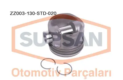 SUPSAN ZZ003-130-STD-020 Motor Pıston Segman 86.00mm Std 20 Kısa Boxer Iıı Jumper Iıı 22dt Puma Transıt V347 Mondeo Duratorq GM 628S6