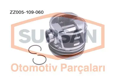 SUPSAN ZZ005-109-060 Motor Pıston+segman P206 P307 P406 1.6 Hdı 16v Focus 1.6 Tdcı Duratorq 16v Eng. (Dv6) 109bg 03> Ø 7 GM 628V1