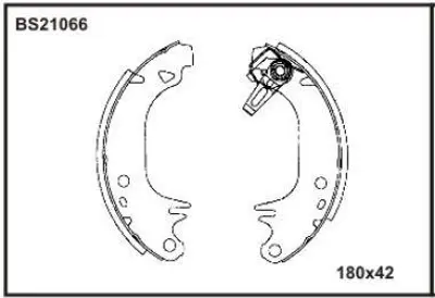 BESER BS21066 Arka Fren Balatası Pabuc (Yapıstırma) R9 R11 P309 41060N300