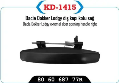 KAYA KD-1415 Dıs Kapı Acma Kolu Sağ Dokker Lodgy 806068777R