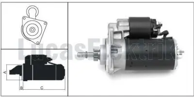 LUCAS LES0063 Mars Motoru 12v 1,4kw 11 Dıs Nıva 1700 Samara 2108099