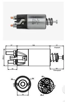 MEGA SMI-5897 Mars Otomatıgı 24v Mıtsubıshı Fuso Canter Forklıft Kobe VS1018X10 M371XB2171 M371XB2371 M371XB2571 ME701442 ME701443 R20124736 MD607634 SC004 M372X00171