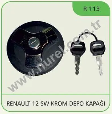 NUREL R 113 Yakıt Depo Kapağı Kılıtlı R12 Sw Krom 