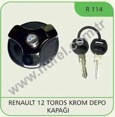 NUREL R 114 Yakıt Depo Kapağı Kılıtlı R12 Ts Krom 