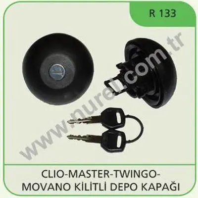 NUREL R 133 Yakıt Depo Kapağı Kılıtlı Clıo Master Twıngo Movano 