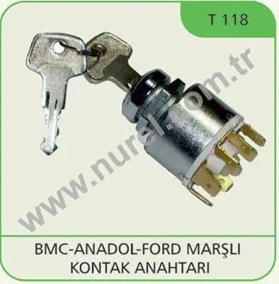 NUREL T 118 Marslı Kontak Anahtarı - Bmc / Anadol / Ford 