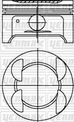 YENMAK 3795-000 Motor Pıston Segman (79,00mm) / (Std) Focus Iı Focus Iı C Max 05>11 Mondeo Zetec S 07 /> 1,6 Zetec S 8772777