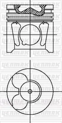 YENMAK 4497-000 Pıston Segman (85,00mm) / (Std) P407 P307 Scudo Iıı Expert Iıı P308 P3008 P607 C5 C6 C8 Jumpy Iıı Dw 628R1