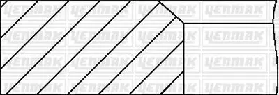 YENMAK 9477-050 Segman 0.50 {farklı} Connect 1.8 Tdcı 110 Ps 07> 82,50mm 