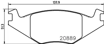 ART ARTBALATA-A06.0565 A06.0565 Disk Balata Arka Megane-Iı P308 C4 Golf-Iv Jetta Passat (Gdb823) 191698151A 171615119D 191698151 191698151E 191698151F 191615115K 192698151 191698151H 191698151J 191698151C