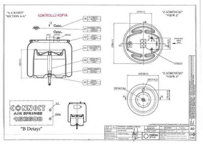 CONNECT 163608-K01 Komple Metal Pıstonlu Scanıa Pgrt Serısı Ym 