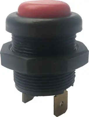 DENGE 10041-T-B Plastık Buton Termınallı Sıyah 12-24 Vdc / 10a 125-250 Vac / 2a 