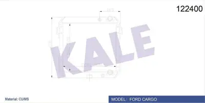 KALE 0213134PS Motor Su Radyatoru - Ford Cargo / 2014-2517 (4 Sıra Ps) 